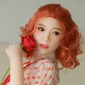 Red Wig New Silicone Full TPE Sex Love Doll Head Soft TPE Realistic Oral Silicone Sex Doll Head produced by AutomaticWoman